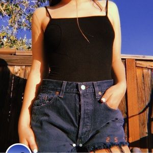 Black Ribbed Body Suit 🌚